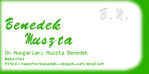 benedek muszta business card